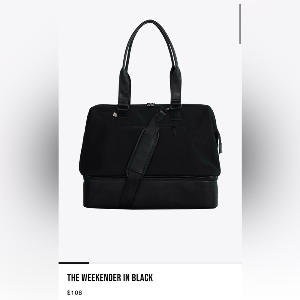 Beis Weekender bag in black